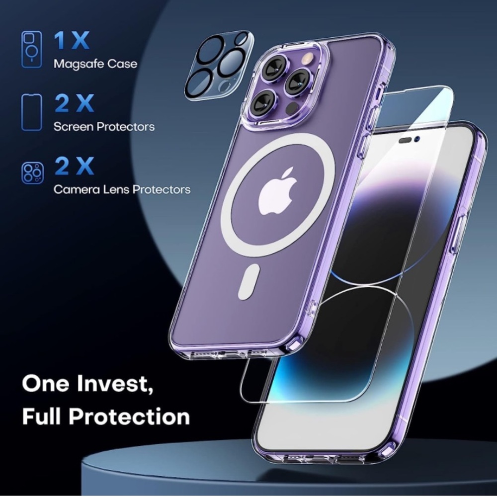 TAURI [5 in 1 Magnetic Case for iPhone 14 Pro